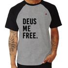 Camiseta Raglan Deus me free - Foca na Moda