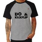 Camiseta Raglan Do a Kickflip - Foca na Moda