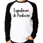 Camiseta Raglan Engenharia de Produção Manga Longa - Foca na Moda