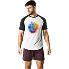 Camiseta Raglan Estatua liberdade watercolor