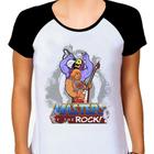 Camiseta Raglan Feminina Branca Desenho He-Man 03