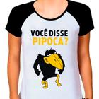 Camiseta Raglan Feminina Branca Jubileu Pipoca Picapau 02