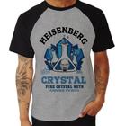 Camiseta Raglan Heisenberg Crystal - Foca na Moda