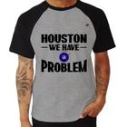 Camiseta Raglan Houston, we have a problem - Foca na Moda