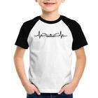 Camiseta Raglan Infantil Batimentos Natação - Foca na Moda