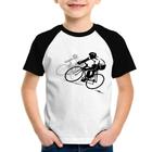 Camiseta Raglan Infantil Bike Corrida - Foca na Moda