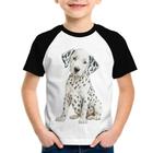 Camiseta Raglan Infantil Cachorro Dálmata - Foca na Moda