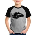 Camiseta Raglan Infantil Carro Stilo Blackmotion - Foca na Moda
