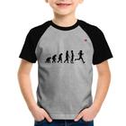 Camiseta Raglan Infantil Evolução da Corredora - Foca na Moda