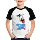 Camiseta Raglan Infantil Fotógrafa Art - Foca na Moda