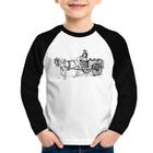 Camiseta Raglan Infantil Leiteiro Manga Longa - Foca na Moda