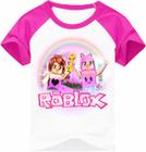 Camiseta blusa preta Infantil Roblox menina julia minegirl personalizada  com seu nome - Estampmax