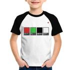 Camiseta Raglan Infantil Music Color Guide - Foca na Moda