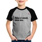 Camiseta Raglan Infantil Não é você, sou eu - Foca na Moda