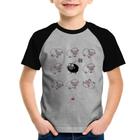 Camiseta Raglan Infantil Ovelha Negra - Foca na Moda