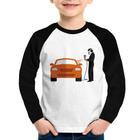 Camiseta Raglan Infantil Pintor Automotivo Manga Longa - Foca na Moda