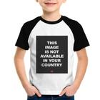 Camiseta Raglan Infantil This image is not available in your country - Foca na Moda