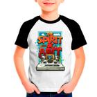 Camiseta Raglan Infantil Video Games Jogos Anos90