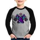 Camiseta Raglan Infantil Walk The Talk Manga Longa - Foca na Moda