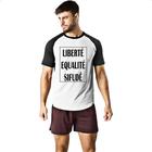 Camiseta Raglan Liberte Qualite Sifude