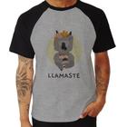 Camiseta Raglan Llamastê - Foca na Moda