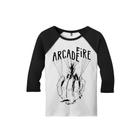 Camiseta Raglan Manga 3/4 Masculina Arcade Fire The Suburbs