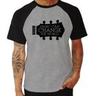 Camiseta Raglan Music Can Change The World - Foca na Moda