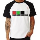 Camiseta Raglan Music Color Guide - Foca na Moda