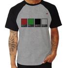 Camiseta Raglan Music Color Guide - Foca na Moda