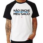 Camiseta Raglan Não enche meu saco, enche meu copo - Foca na Moda