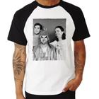 Camiseta Raglan Nirvana Kurt Cobain Coleção Rock 2