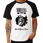 Camiseta Raglan Nirvana Kurt Cobain Coleção Rock 7