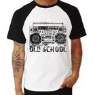 Camiseta Raglan Old School Boombox - Foca na Moda