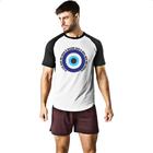 Camiseta Raglan Olho grego luz que me guia