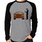 Camiseta Raglan Pintor Automotivo Manga Longa - Foca na Moda