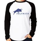 Camiseta Raglan Polymath The Securities Token Platform Manga Longa - Foca na Moda