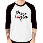 Camiseta Raglan Psicologia por amor Manga 3/4 - Foca na Moda