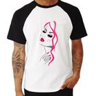 Camiseta Raglan Salão De Beleza Maquiagem - Foca na Moda