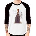 Camiseta Raglan Sansa Stark Art Manga 3/4 - Foca na Moda