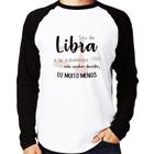 Camiseta Raglan Sou de Libra Manga Longa - Foca na Moda