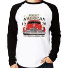 Camiseta Raglan Vintage Classic Car Manga Longa - Foca na Moda