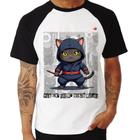 Camiseta Raglan You cat see my ninja moves - Foca na Moda