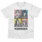 Camiseta Ramones Banda Punk Rock Basica Estampada Unissex 100% Algodão