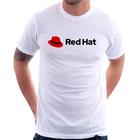 Camiseta Red Hat Linux Logo - Foca na Moda