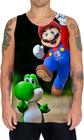 Camiseta Regata Ads Super Mario Luigi Mario boss Yoshi