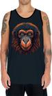 Camiseta Regata Babuino Macaco Gorila Face Animais Selva 3