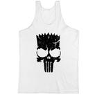 Camiseta Regata Bart Punisher Justiceiro Simbolo