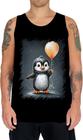 Camiseta Regata Bebê Pinguim com Balões Crianças 16