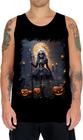 Camiseta Regata Bruxa Caveira Halloween 3