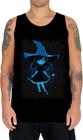 Camiseta Regata Bruxa Halloween Azul Festa 6